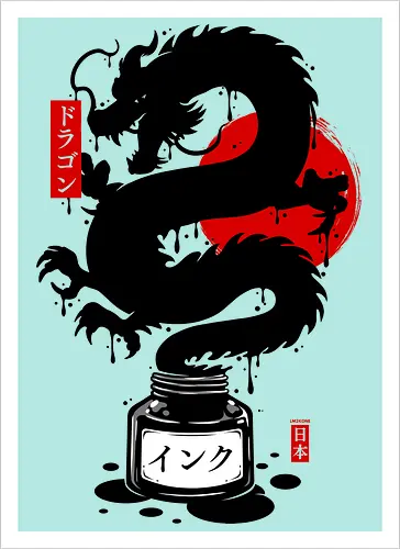 Black Dragon Japanese Ink Zen