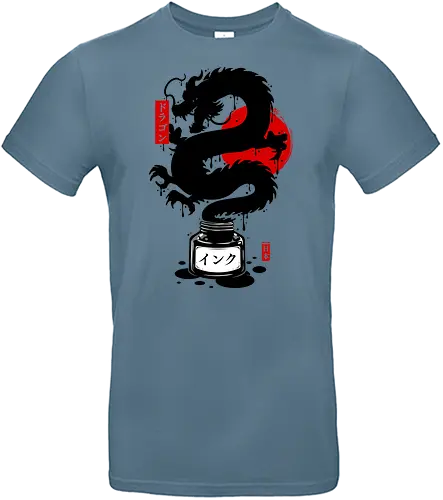 Black Dragon Japanese Ink Zen - Standard T-Shirt