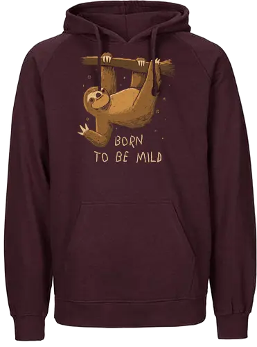 Big Lazy Day - sloth, faultier, wild - Fairtrade Hoodie