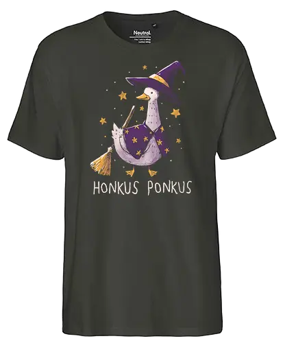 Honkus Ponkus - Honk, gans, Hokus pokus, witch, hexe - Fairtrade T-Shirt