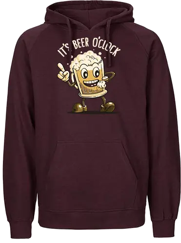 Beer Time - beer, bier, it's  time - Fairtrade Hoodie
