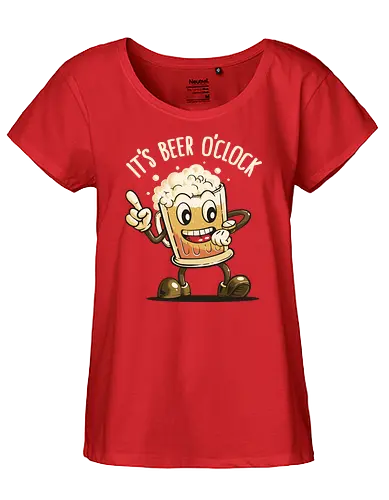Beer Time - beer, bier, it's  time - Fairtrade Girl Shirt