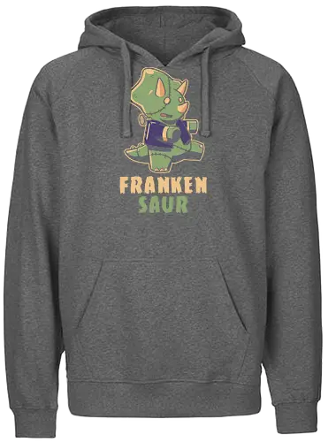 Frankensaur - dinosaur, frankenstein, stego, zombie - Fairtrade Hoodie