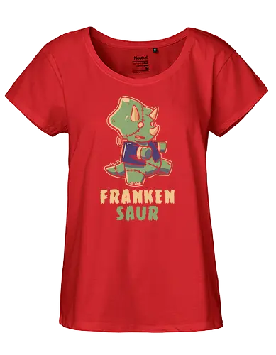 Frankensaur - dinosaur, frankenstein, stego, zombie - Fairtrade Girl Shirt