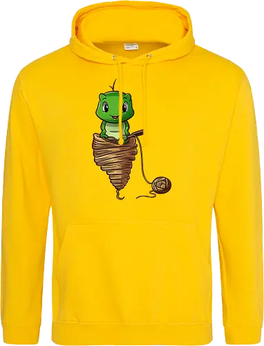 Häkelnde Raupe