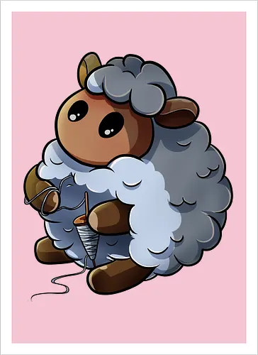 Spinnendes Schaf