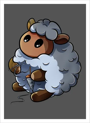 Spinnendes Schaf