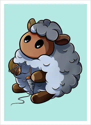Spinnendes Schaf