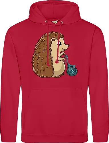 Strickender Igel
