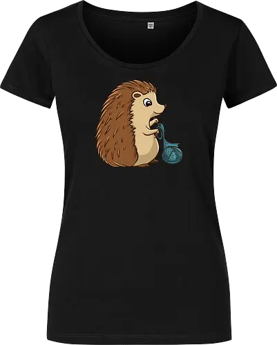 Strickender Igel