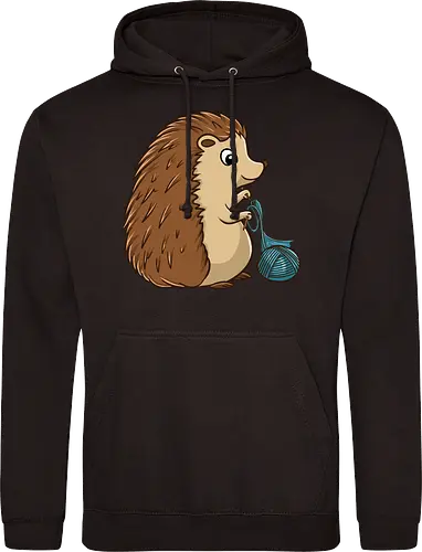 Strickender Igel