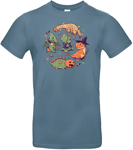 Halloween Dinos - dino, dinosaur, halloween, zombie - Standard T-Shirt