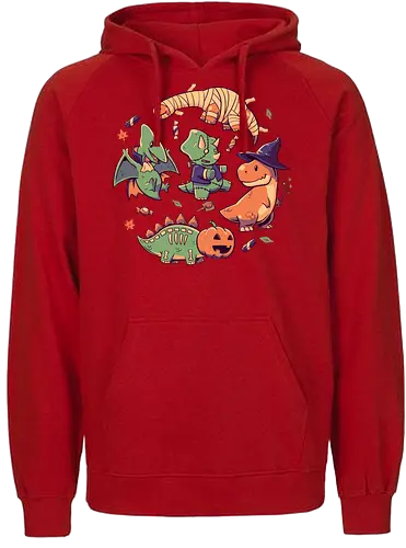 Halloween Dinos - dino, dinosaur, halloween, zombie - Fairtrade Hoodie