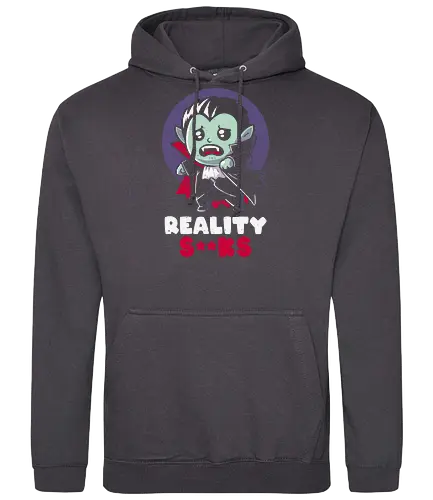 Reality Sucks - vampire, real, Reality, realität - Standard Hoodie