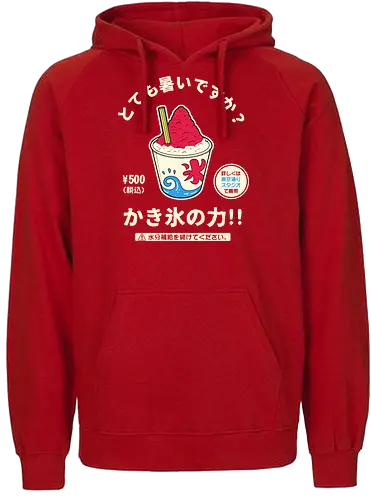 Kakigori Power - ice, shaved ice, japan - Fairtrade Hoodie