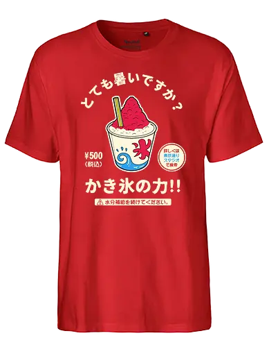 Kakigori Power - ice, shaved ice, japan - Fairtrade T-Shirt
