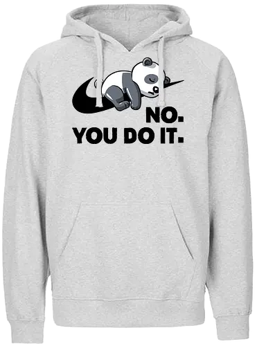 No You Do It - panda, mashup, do it - Fairtrade Hoodie