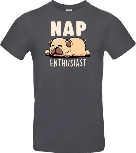 Nap Enthusiast - Funny Cute Lazy Pug Dog Gift