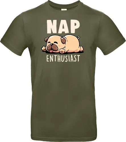 Nap Enthusiast - Funny Cute Lazy Pug Dog Gift