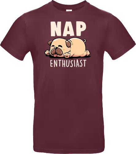 Nap Enthusiast - Funny Cute Lazy Pug Dog Gift