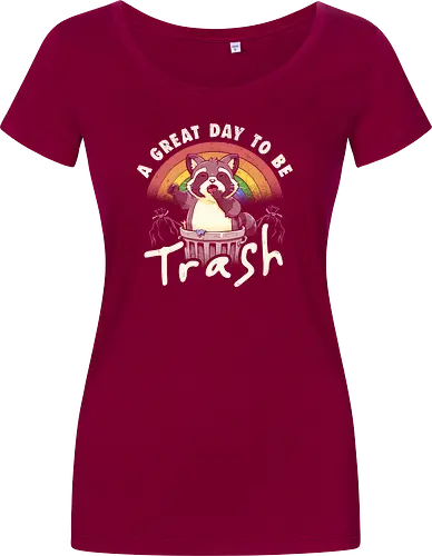 A Great Day To Be Trash - Funny Cute Lazy Raccoon Gift