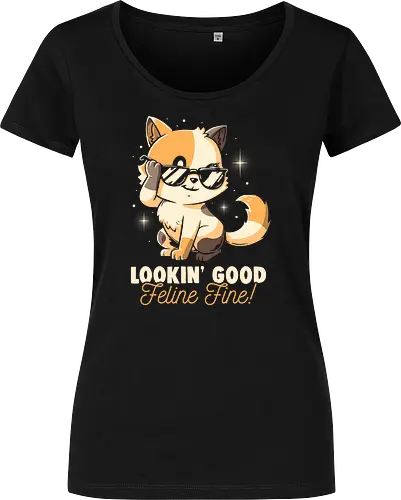 Feline Fine - Funny Cute Cat Sarcasm Gift