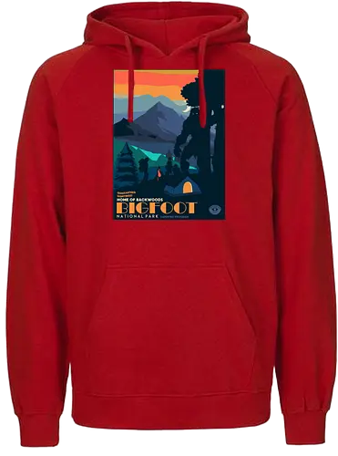 Bigfoot National Park - bigfoot, camping, hiking, wandern, nature - Fairtrade Hoodie