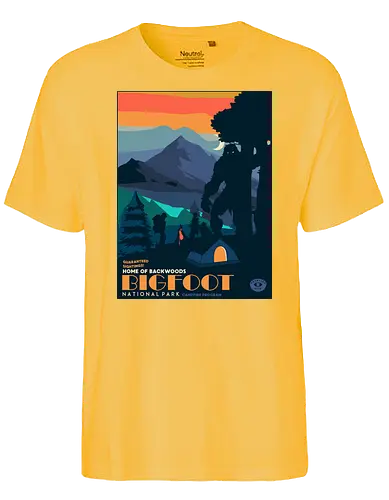 Bigfoot National Park - bigfoot, camping, hiking, wandern, nature - Fairtrade T-Shirt