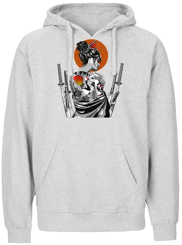 Irezumi Geisha III - irezumi, geisha, japan - Fairtrade Hoodie