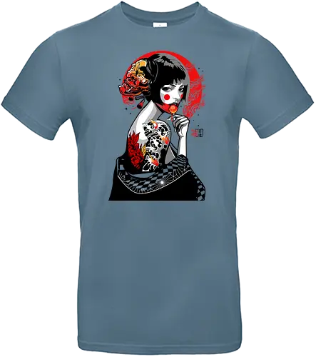 Lollipop Geisha - geisha, japan, Lolli, irezumi - Standard T-Shirt