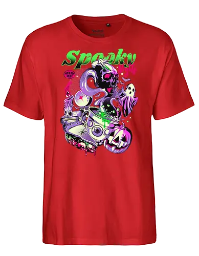 Spooky Nights - ghost, pumpkin, skull, halloween - Fairtrade T-Shirt