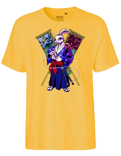 Bunny's Blade - hase, bunny, usagi, japan, samurai - Fairtrade T-Shirt