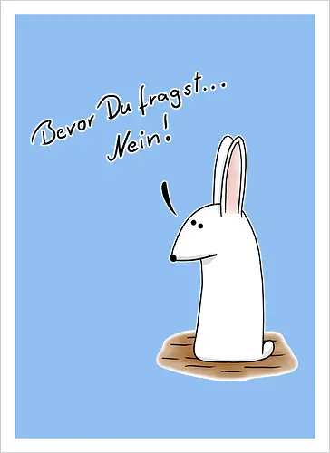 Bevor Du fragst... Nein!