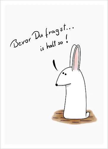 Bevor Du fragst... is halt so!