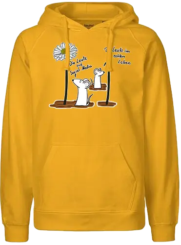 Anti-Influencer - leben, social media - Fairtrade Hoodie