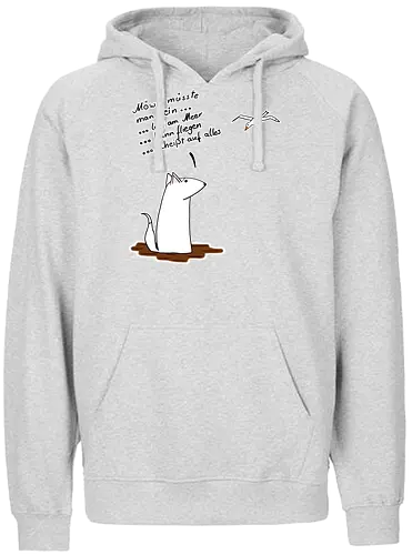 Möve müsste man sein - Fairtrade Hoodie