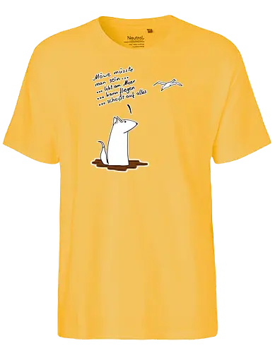 Möve müsste man sein - Fairtrade T-Shirt