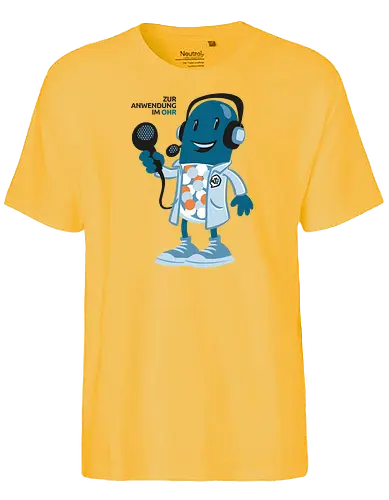 Wirkstoffradio - Zur Anwendung im Ohr - wirkstoffradio, poComicast - Fairtrade T-Shirt