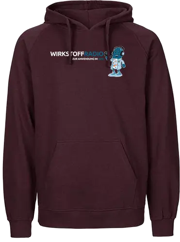 Wirkstoffradio - Schriftzug - wirkstoffradio, poComicast - Fairtrade Hoodie