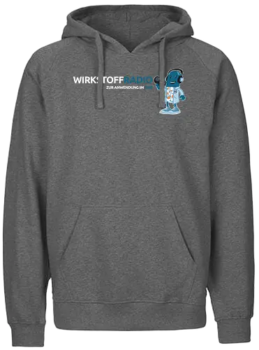 Wirkstoffradio - Schriftzug - wirkstoffradio, poComicast - Fairtrade Hoodie