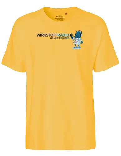 Wirkstoffradio - Schriftzug - wirkstoffradio, poComicast - Fairtrade T-Shirt