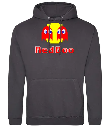 Red Boo - pixel, boo, Bull - Standard Hoodie