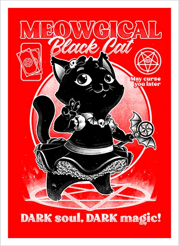 Magical Black Cat Girl