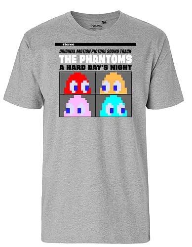 The Phantoms Red Album - phantom, ghost, arcade, retro, music, pop - Fairtrade T-Shirt