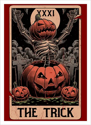 Halloween Tarot Pumpkin Trick