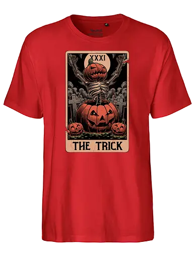 Halloween Tarot Pumpkin Trick - halloween, tarot, pumpkin, kürbis - Fairtrade T-Shirt