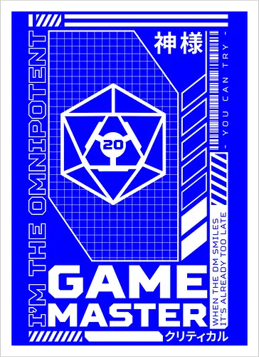 RPG Cyberpunk - Omnipotent Game Master - gaming, w20, pen and paper, rpg - Artprint
