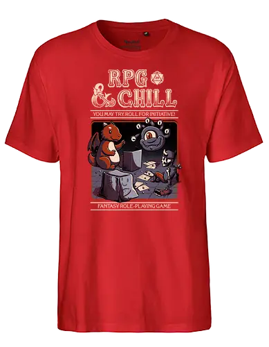 RPG and Chill - rpg, pen and paper, fantasy - Fairtrade T-Shirt