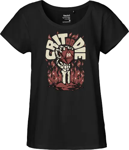 RPG - Crit or Die Fire Skull