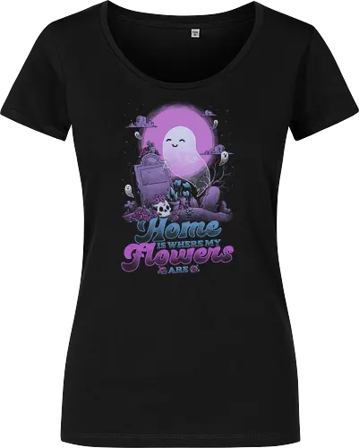 Ghost Home Flowers Dark Humor Pun